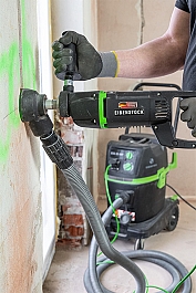 Использование дрелей для сухого алмазного бурения Eibenstock EHD 1500