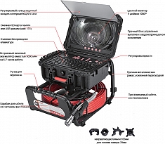 Комплектующие проталкиваемой системы телеинспекции Rotorica Pipe Eye 50/293 Комплектующие проталкиваемой системы телеинспекции Rotorica Pipe Eye 50/293
