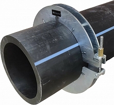 Применение механической скругляющей накладки для удаления овальности ПНД труб ПНДело Кругодел-355 Применение механической скругляющей накладки для удаления овальности ПНД труб ПНДело Кругодел-355